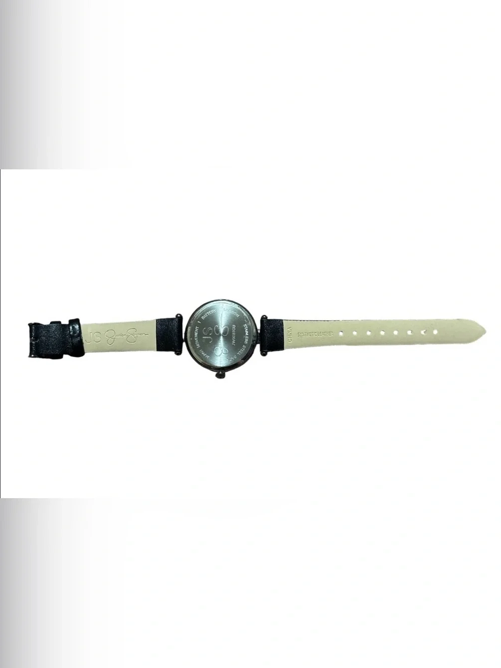 Jessica Simpson Black Crystal Accent Women's Watch